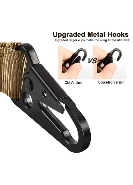 2 Point Sling with Metal Hook for Outdoors