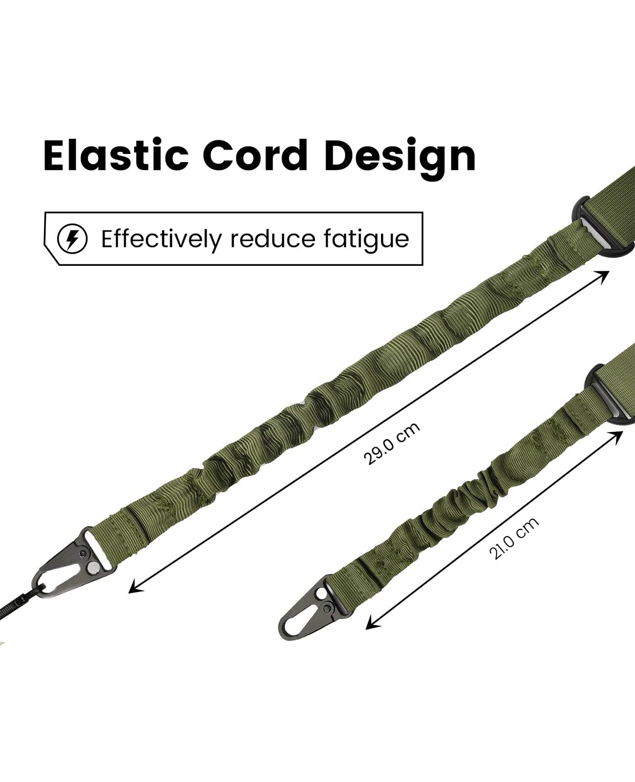 Hunting Rifle Sling CVLIFE 2-Point Rifle Sling – Adjustable Nylon Sling With Metal Hooks For Hunting & Shooting Hunting Shooting Rifle Sling