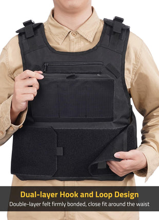 CVLIFE Outdoor Vest featuring dual-layer hook and loop design