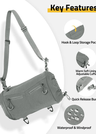 CVLIFE Warmer Pouch featuring quick releasebuckle waterproof&windproof
