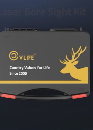 CVLIFE High Accuracy Laser Bore Sight Kit with 32 Adapters for .17-12GA Calibers Video Display