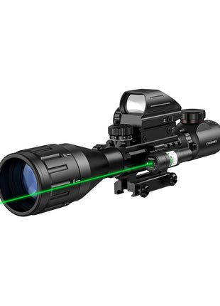 4-16x50 Tactical Rifle Scopes With Green Laser